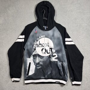 Y2K Rare Post Game Shoot Out Tupac Birdie 2 Hoodie Men‎ XL Above The Rim